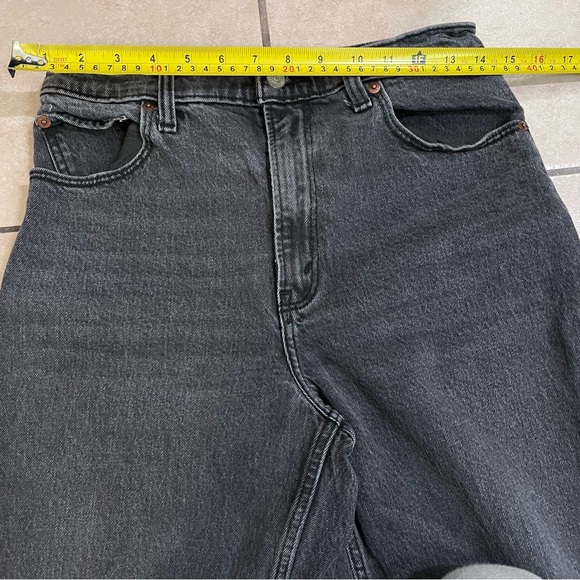 Abercrombie & fitch the 90s straight ultra high rise jeans dark wash cotton‎ - Picture 7 of 8